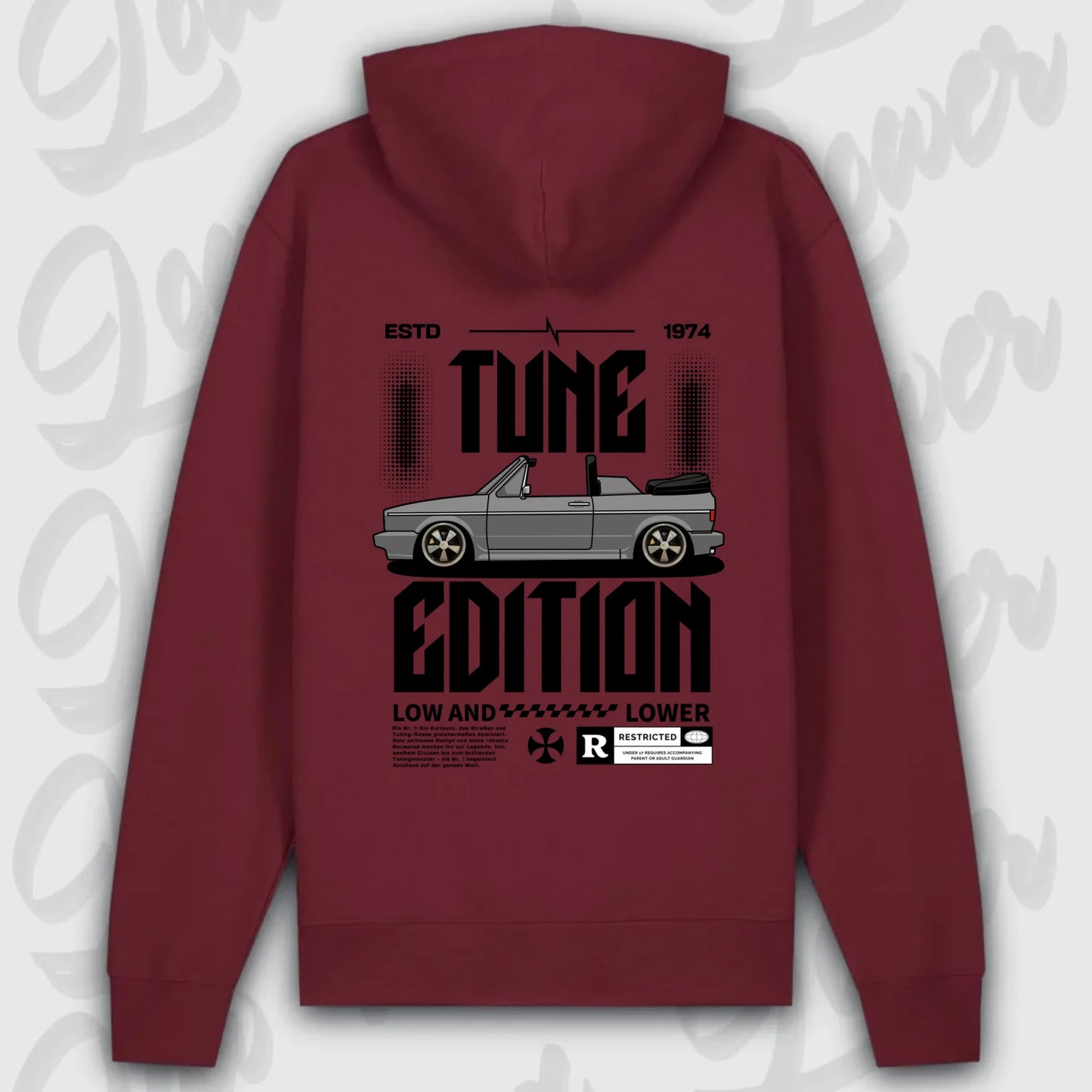 Golf 1 Cabrio Hoodie in Premium-Ausführung
