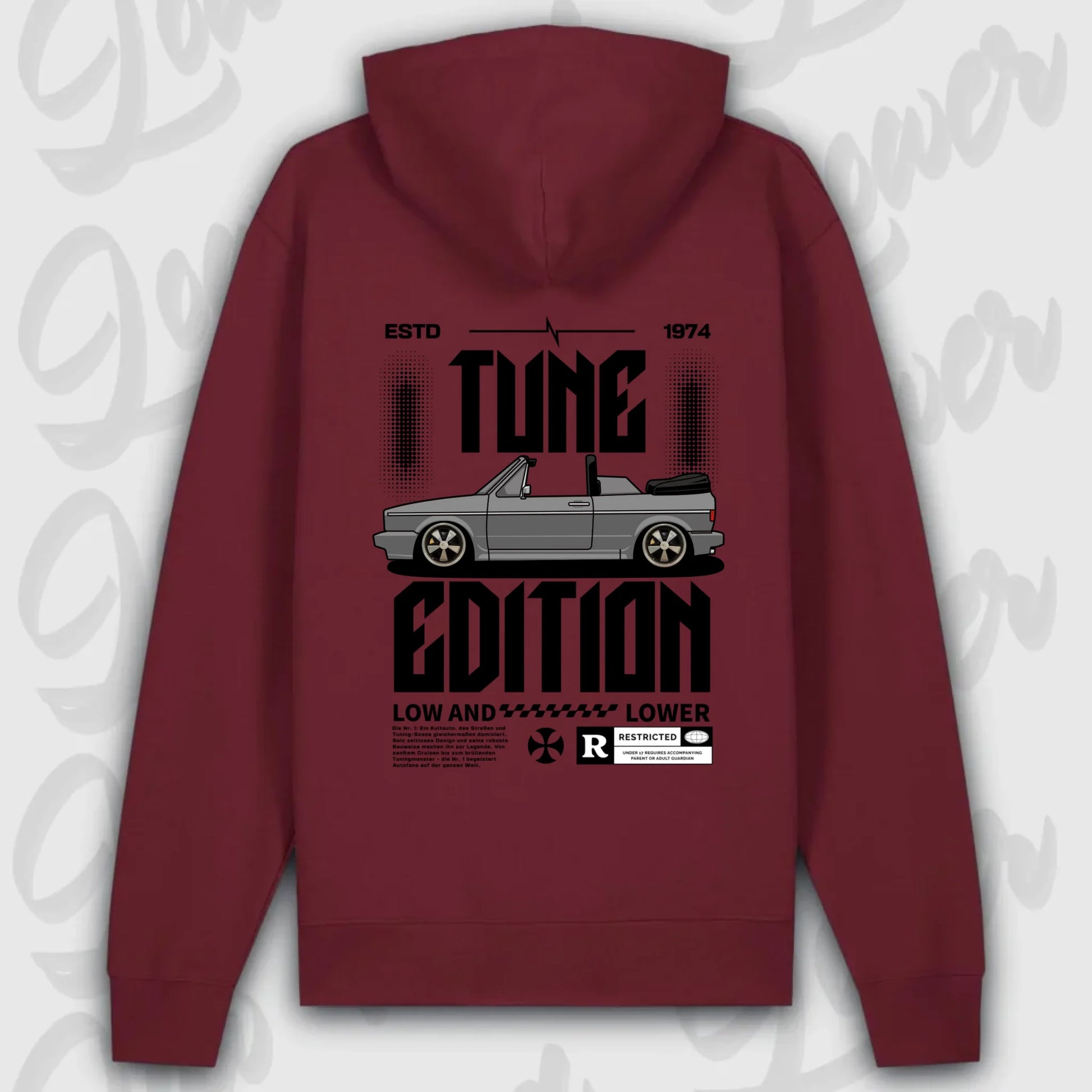 Golf 1 Cabrio Hoodie in Premium-Ausführung