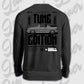 Schwarzer Sweater Golf 1 Cabrio mit Rückendruck