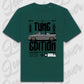 Golf 1 Cabrio Oversized T-Shirt Gruen Frontansicht