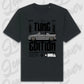 Golf 1 Cabrio Oversized T-Shirt Schwarz Frontansicht
