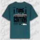 Golf 1 Cabrio Oversized T-Shirt Gruen Rueckansicht
