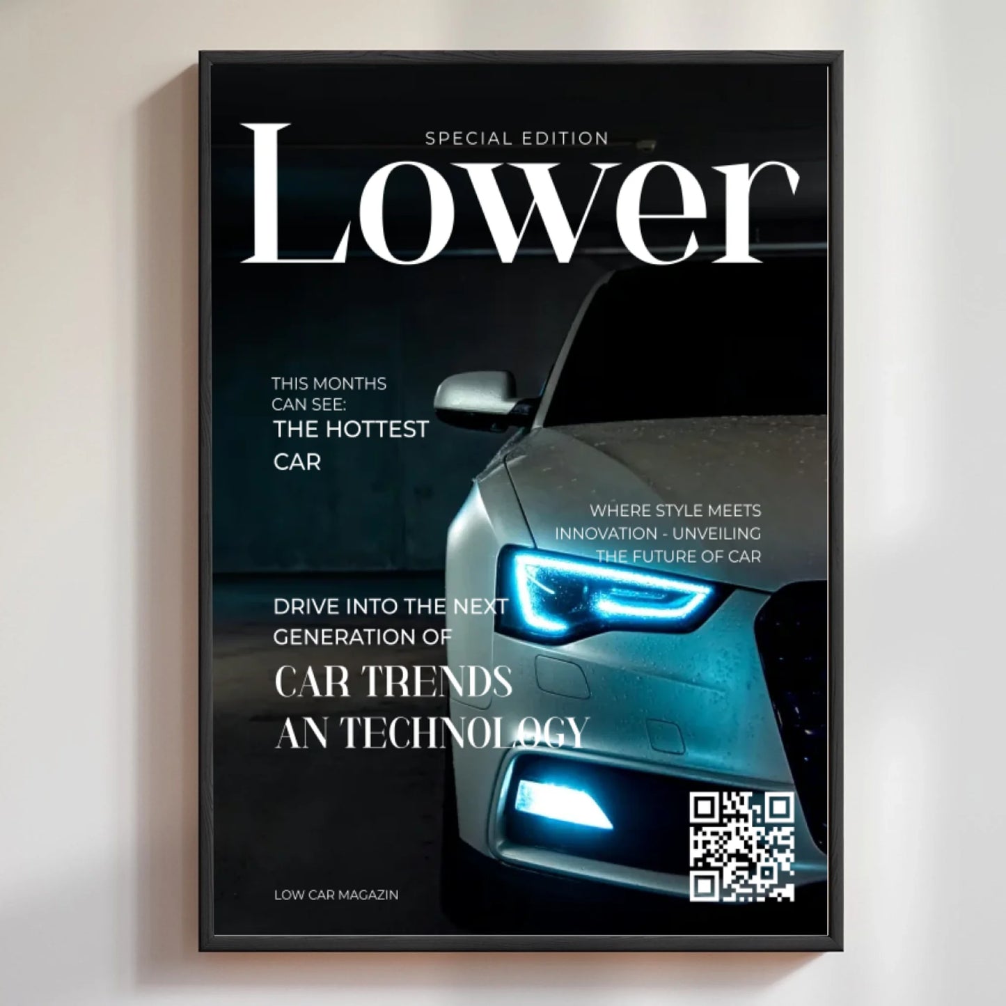 Personalisiertes Poster im Magazin-Cover-Design