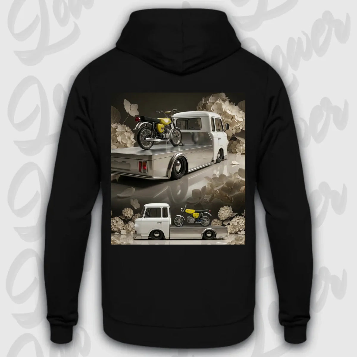 Mockup Stand hoodie teeinblue -      