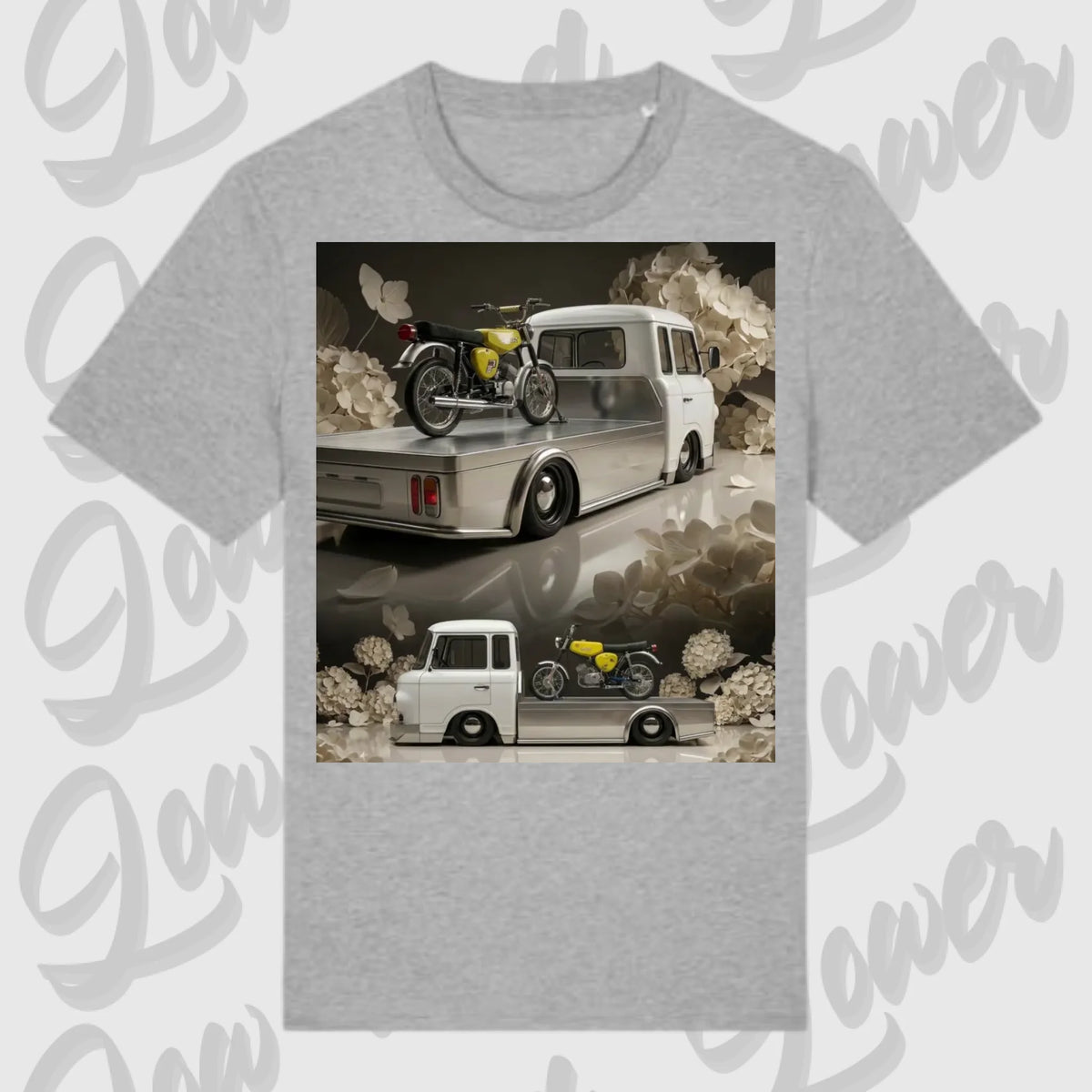 T-Shirt Tuning Cars, Personalisiert grau, VW, BMW, Audi, Mercedes, Autos