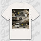 T-Shirt Tuning Cars, Personalisiert Weiß, VW, BMW, Audi, Mercedes, Autos