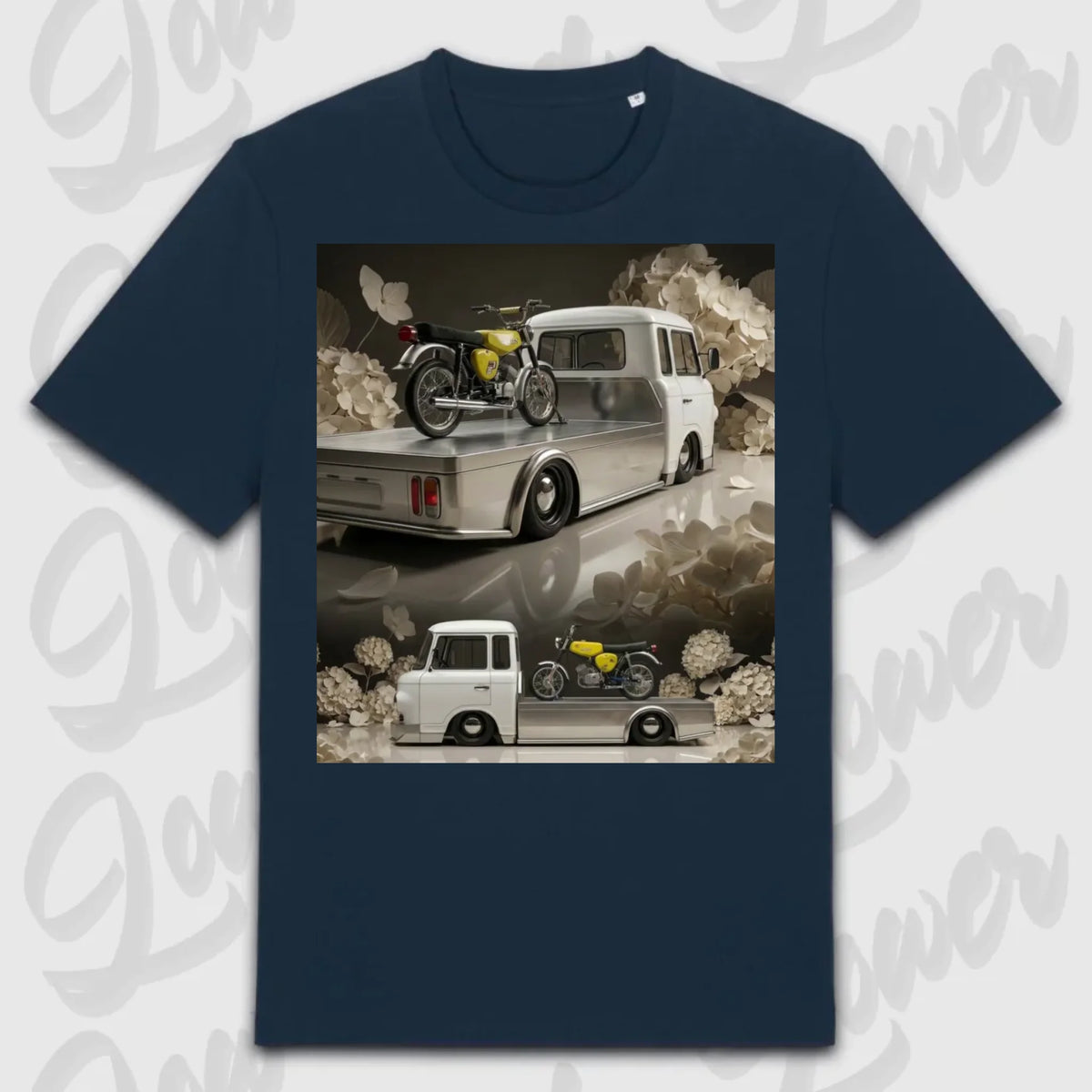 T-Shirt Tuning Cars, Personalisiert Blau, VW, BMW, Audi, Mercedes, Autos