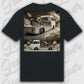 T-Shirt Tuning Cars, Personalisiert Schwarz Rückseite, VW, BMW, Audi, Mercedes, Autos