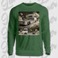 Sweater Front grün