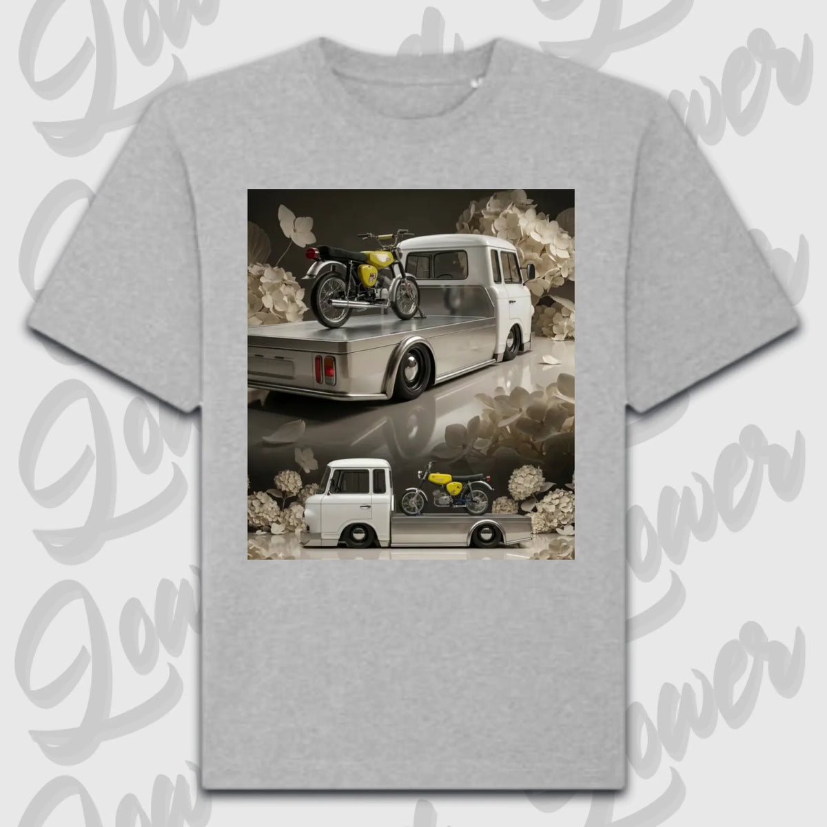 T-Shirt Personalisiert grau, VW, BMW, Mercedes, Audi
