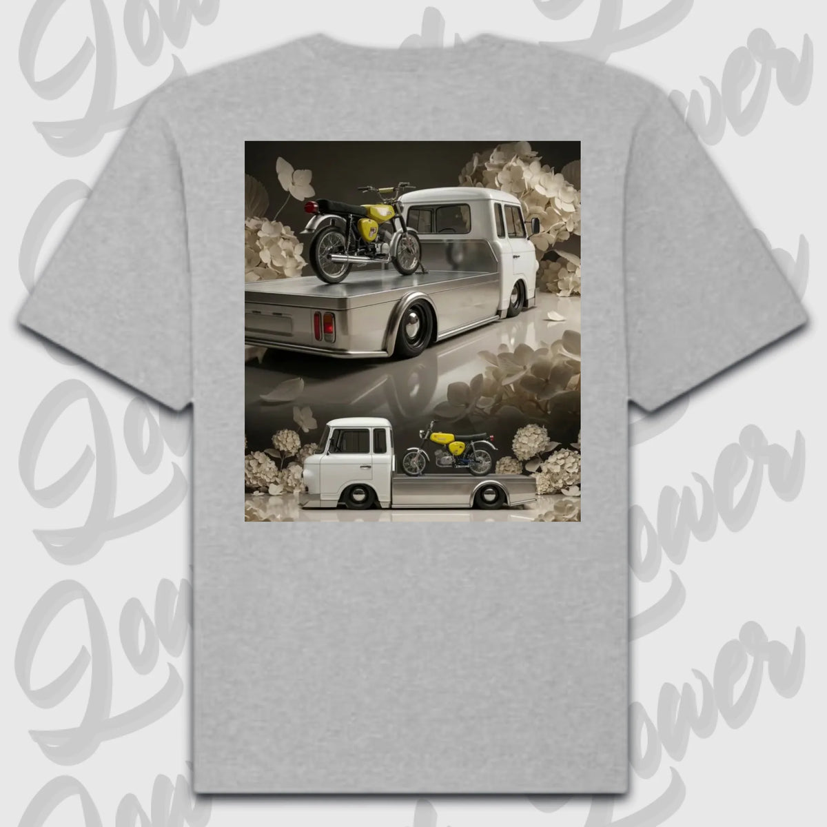 T-Shirt Personalisiert grau, VW, BMW, Mercedes, Audi