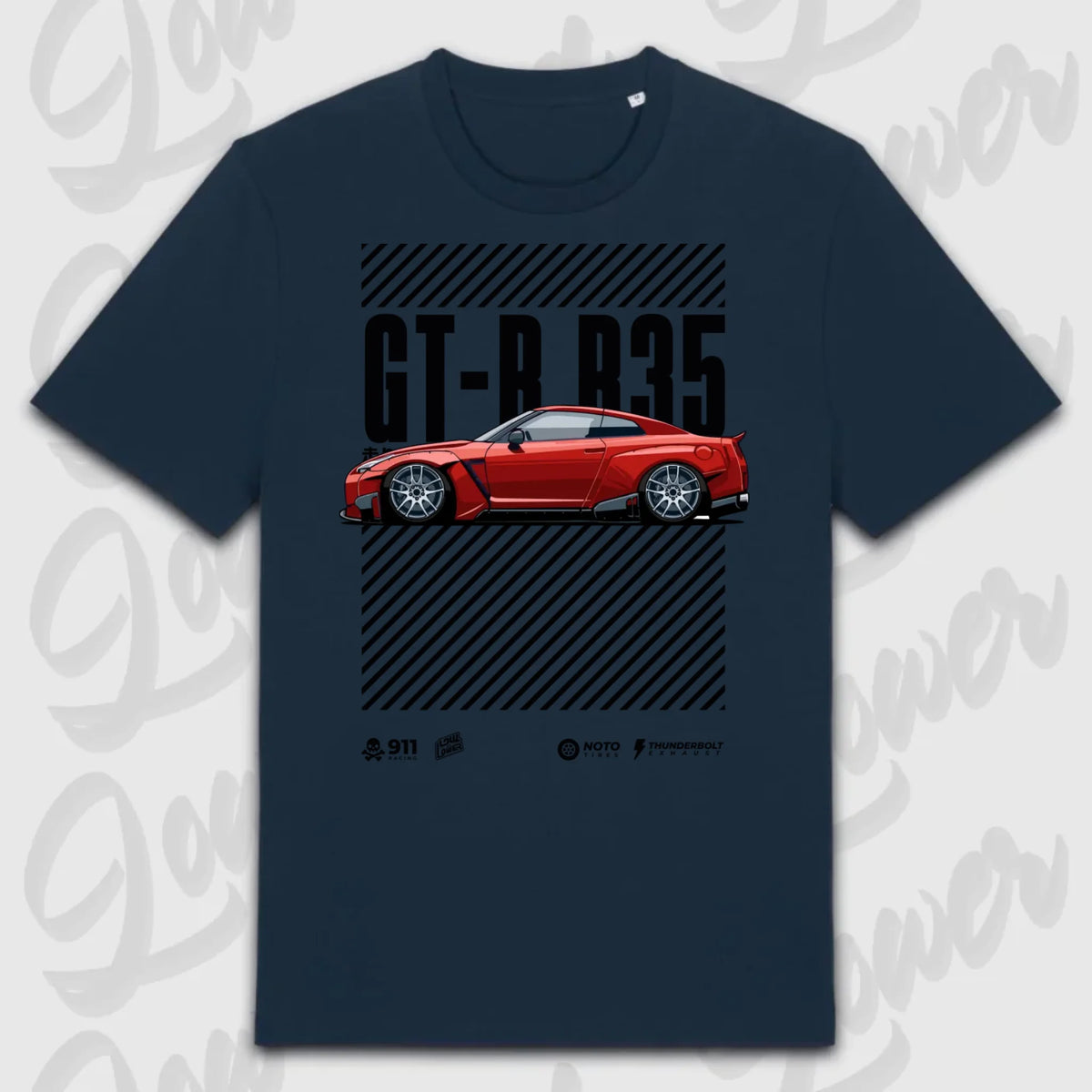 T-Shirt Tuning Cars, Personalisiert Blau, VW, BMW, Audi, Mercedes, Autos