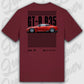 T-Shirt Tuning Cars, Personalisiert Rot Rückseite, VW, B