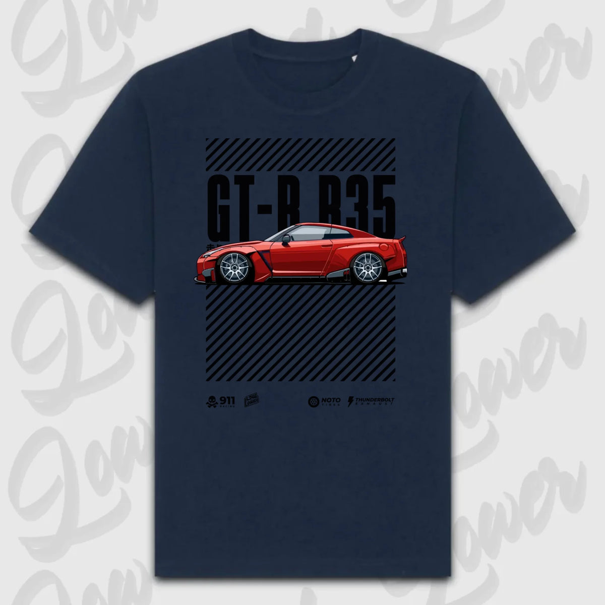 T-Shirt Personalisiert blau, VW, BMW, Mercedes, Audi