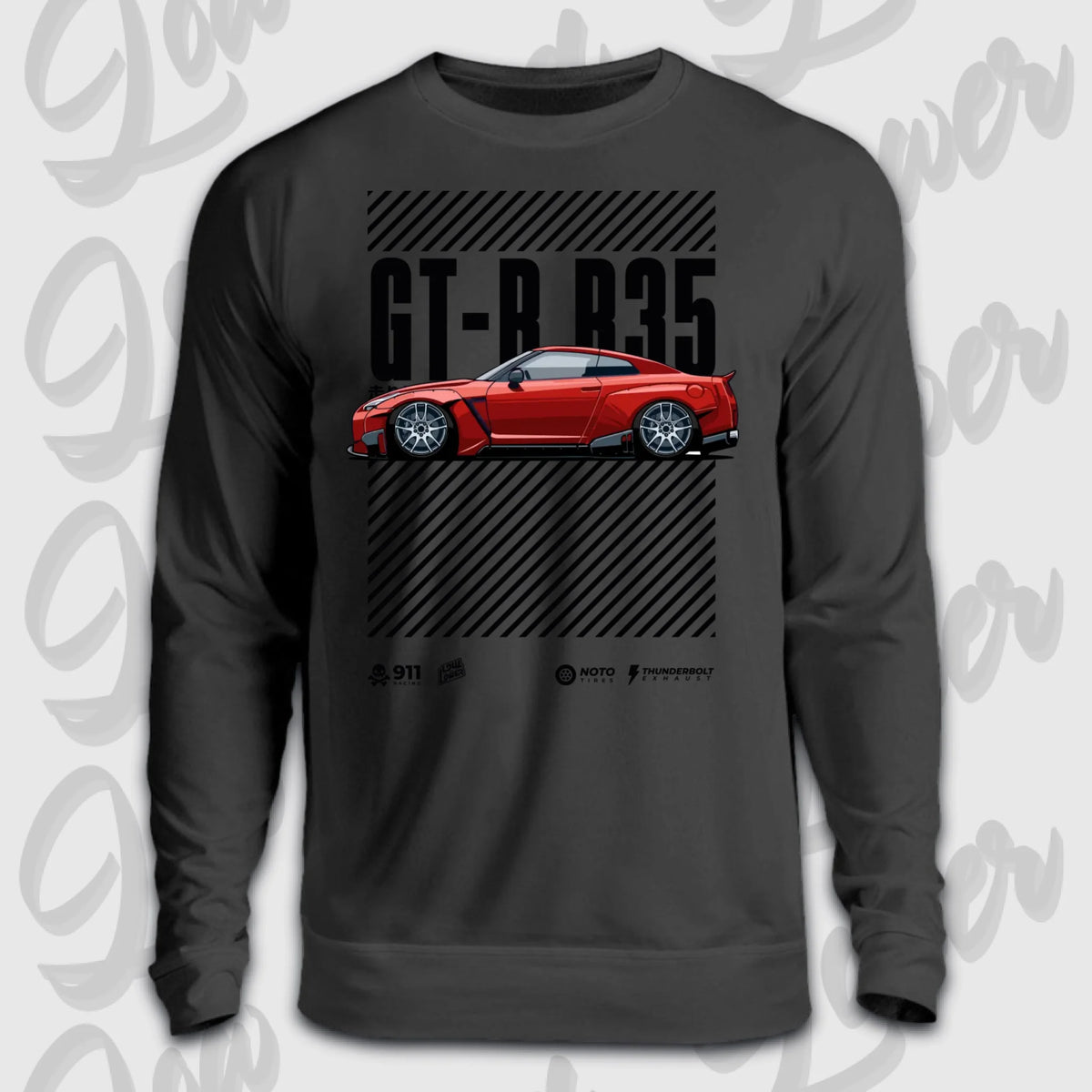 Sweater Front schwarz 