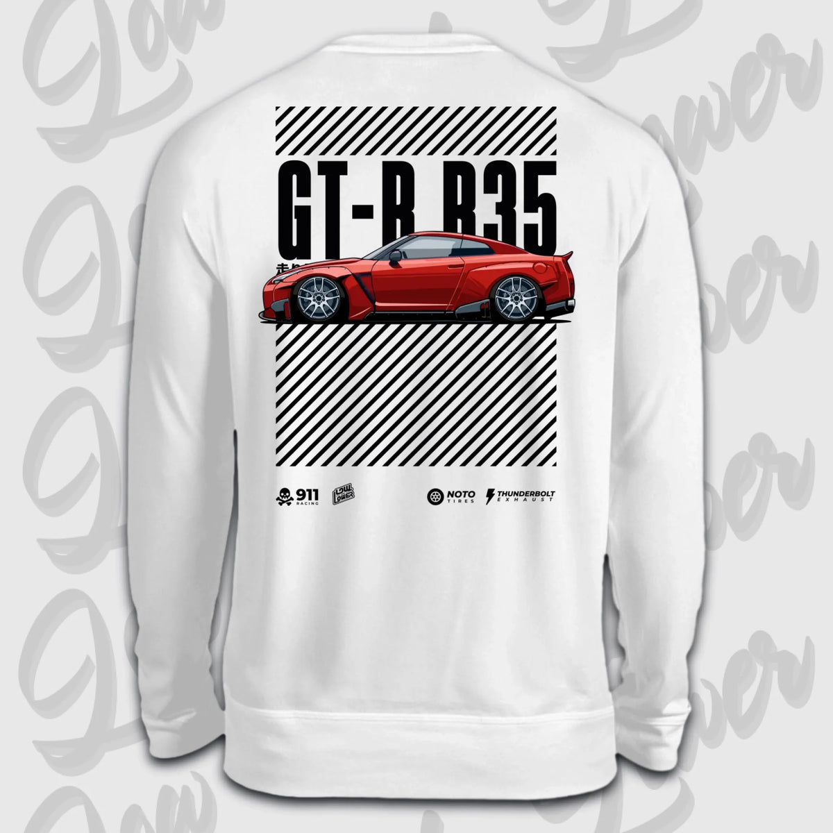 Sweater weiß back