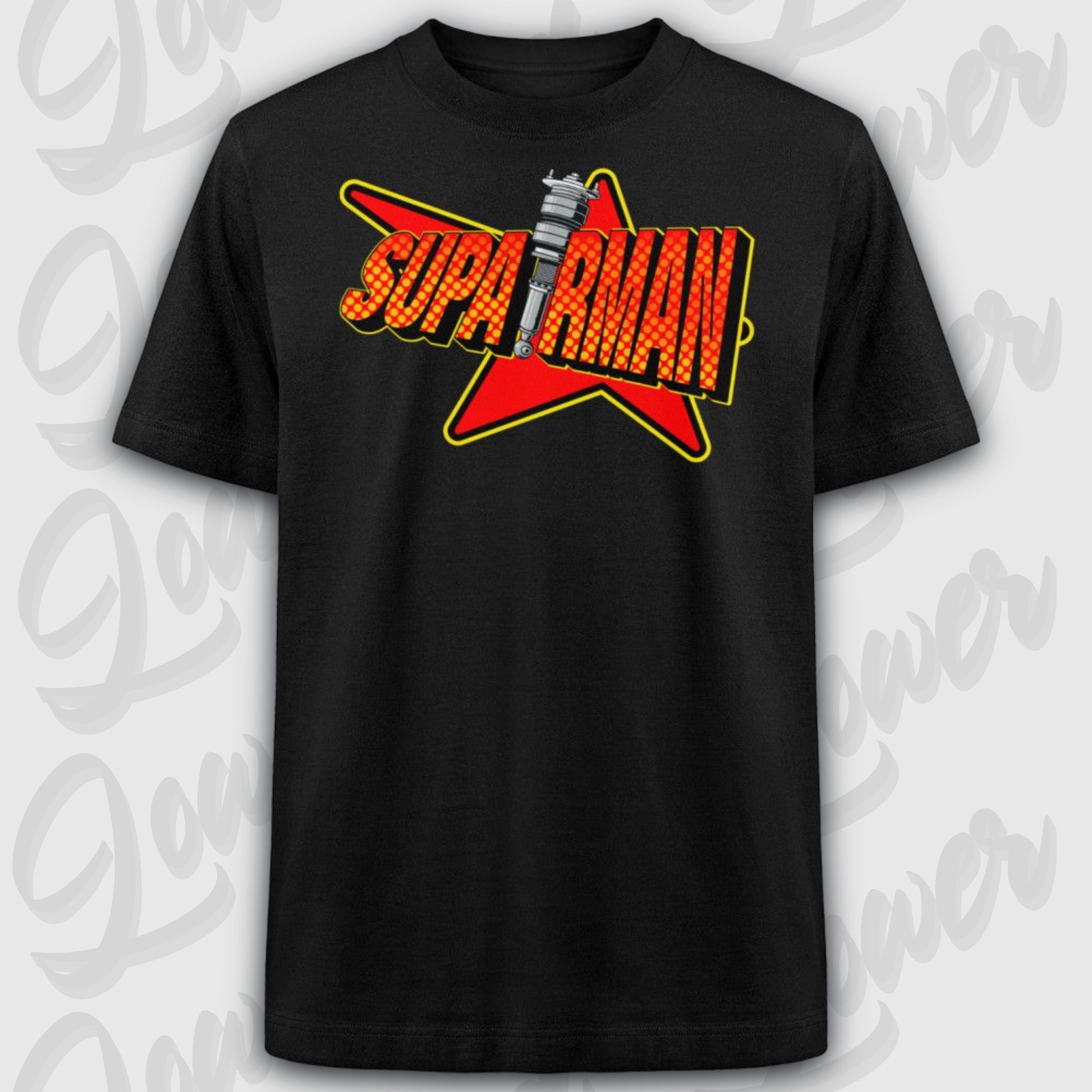 Oversized Trend T-Shirt, SupAIRman Tuning Black