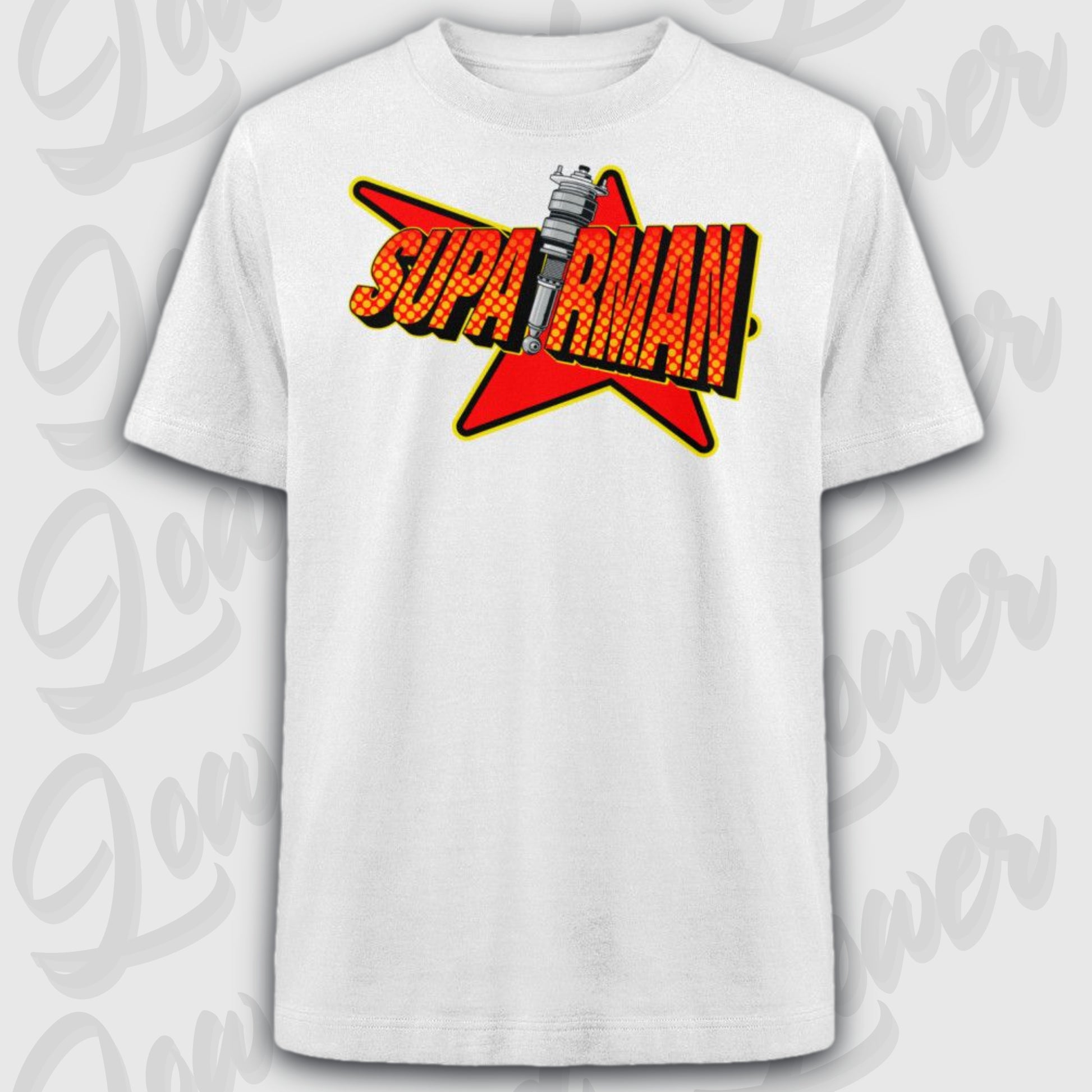 Oversized Trend T-Shirt, SupAIRman Tuning White