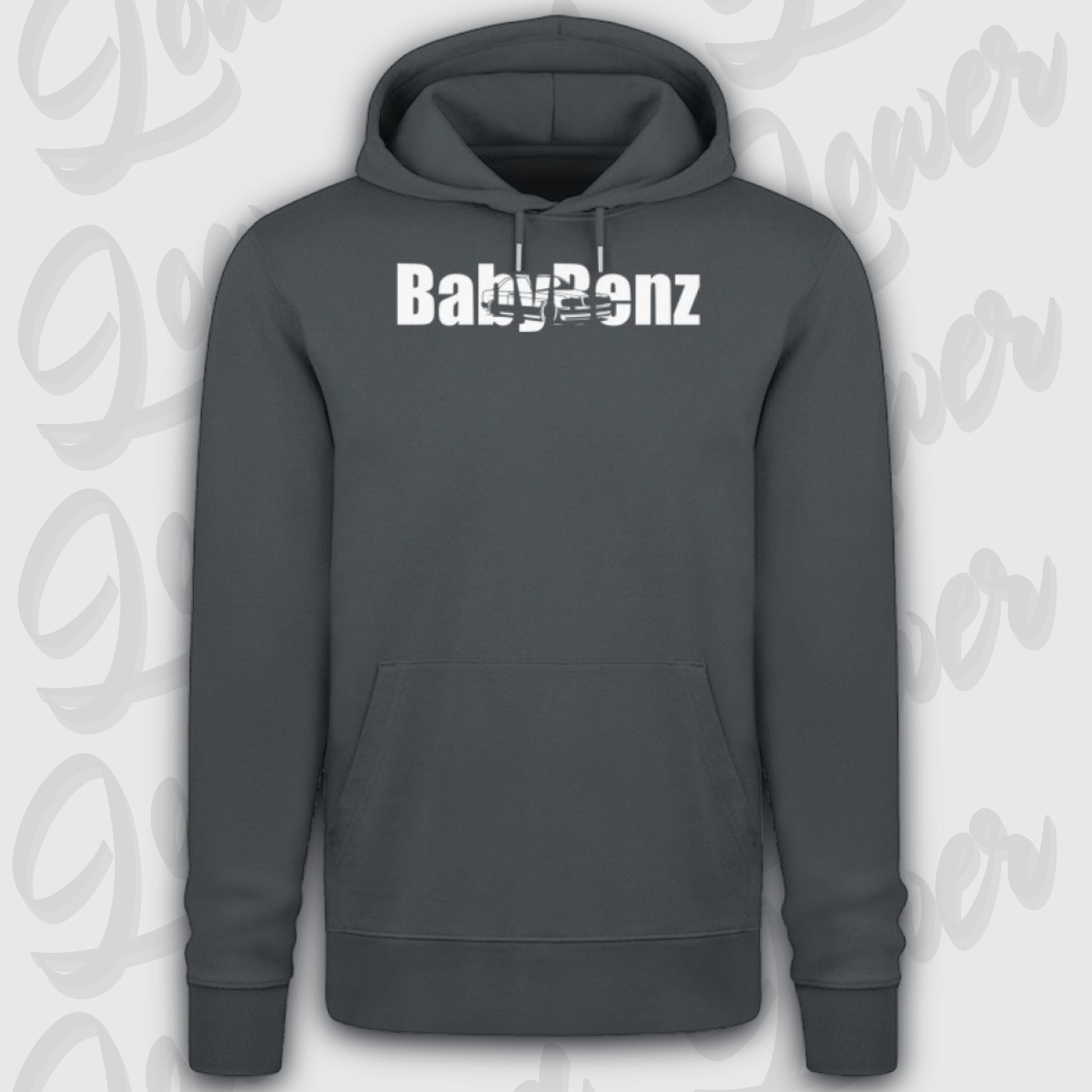 Premium Hoodie, BabyBenz India Ink Grey