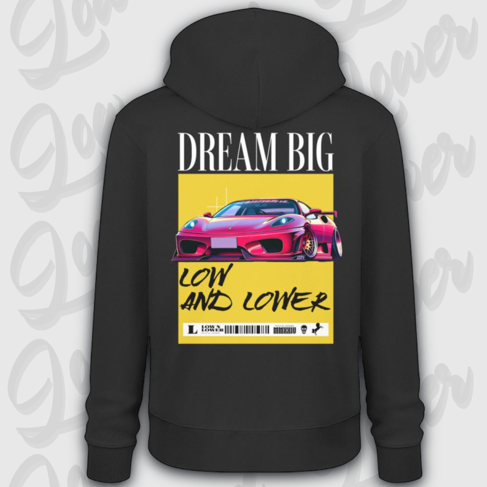 Premium Hoodie, Low LaFerrari Black