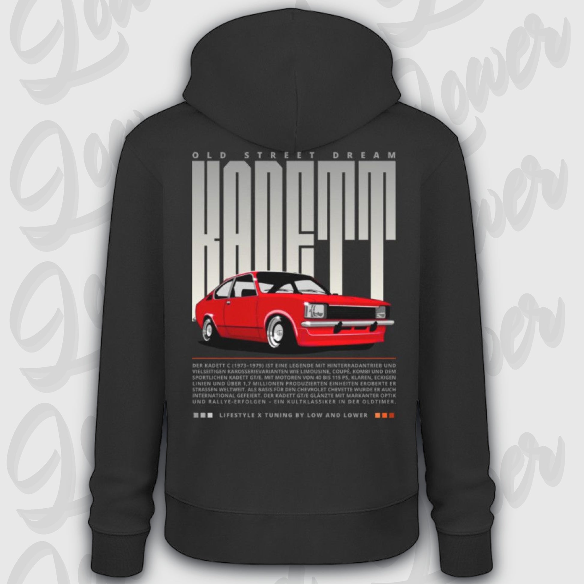 Premium Hoodie, Low Kadett Black