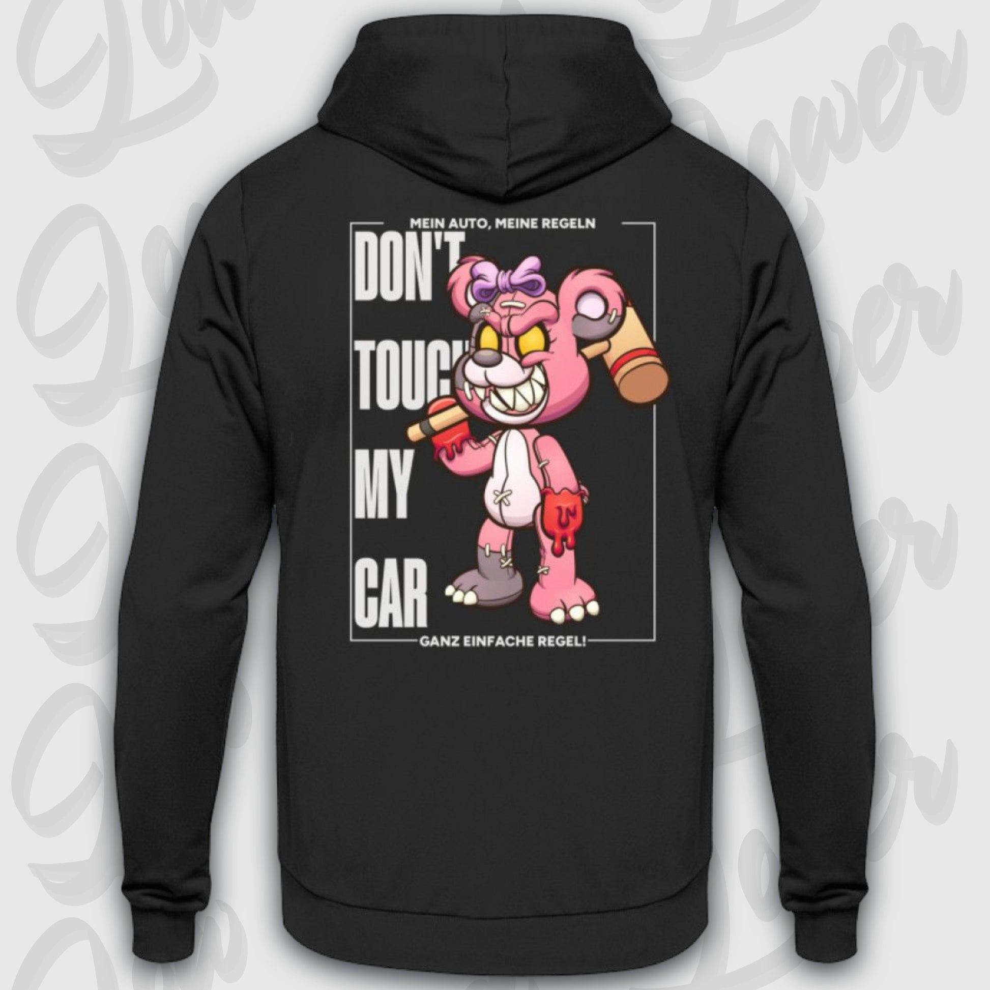 Standard Hoodie, Monster Lady Deep Black