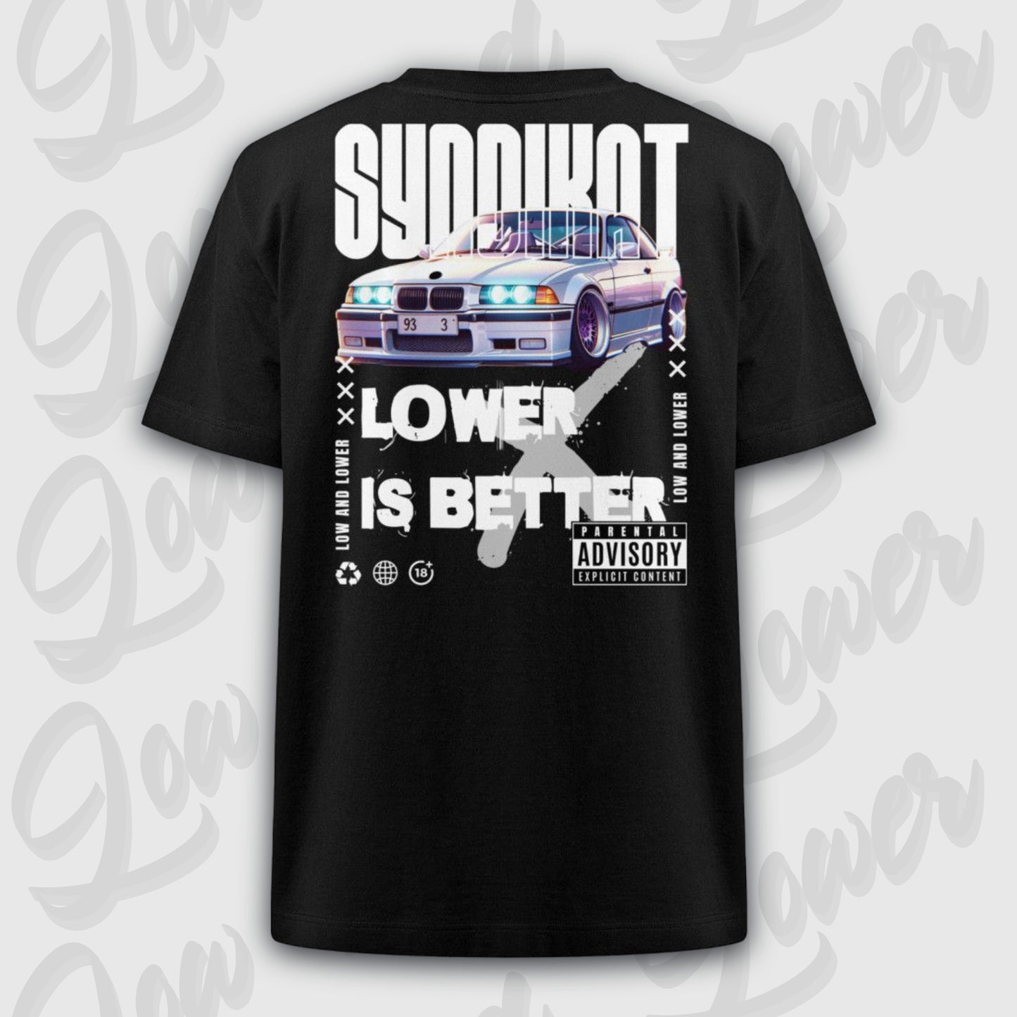 Oversized Trend T-Shirt, Syndikat 36 Black