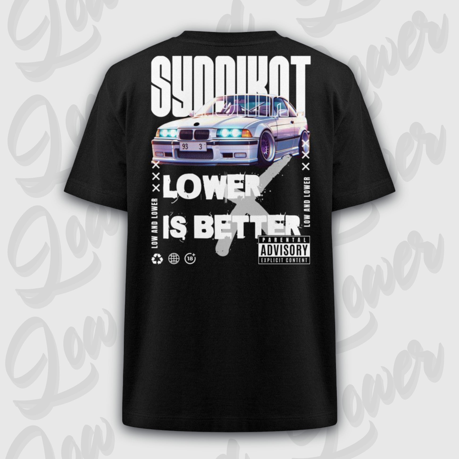Oversized Trend T-Shirt, Syndikat 36 Black