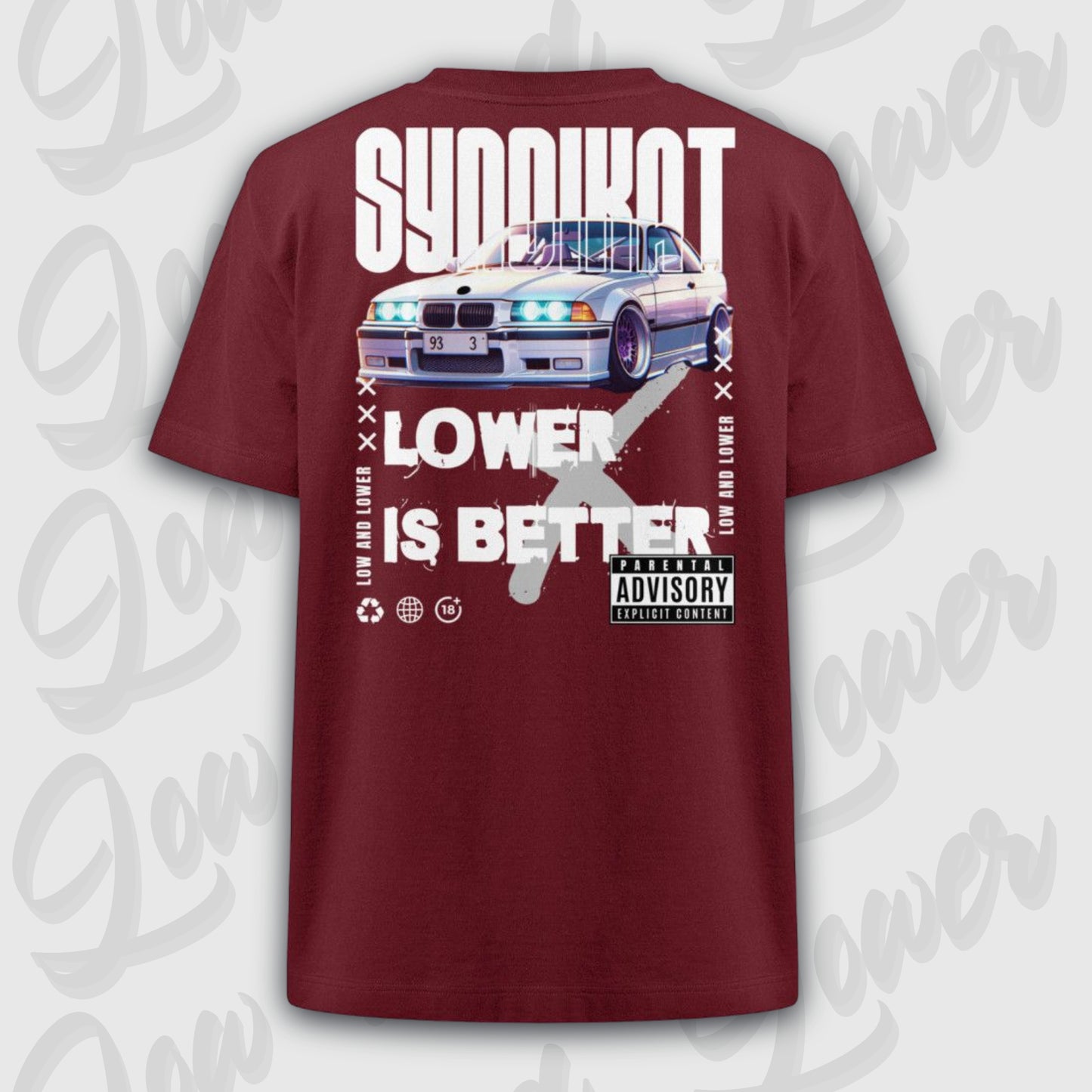 Oversized Trend T-Shirt, Syndikat 36 Burgundy