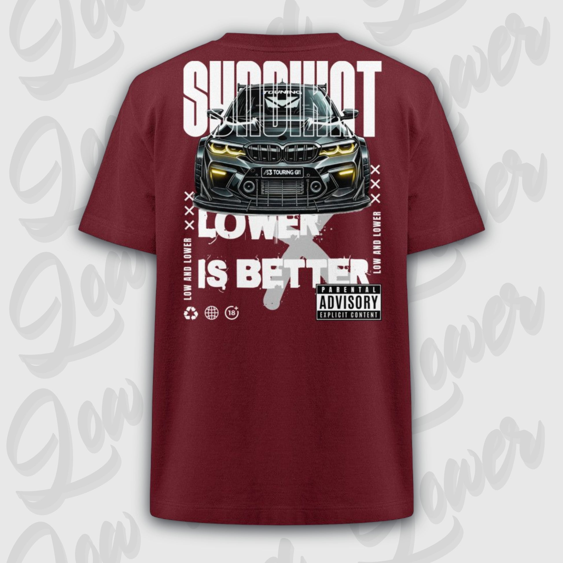 Oversized Trend T-Shirt, Syndikat 21 Burgundy