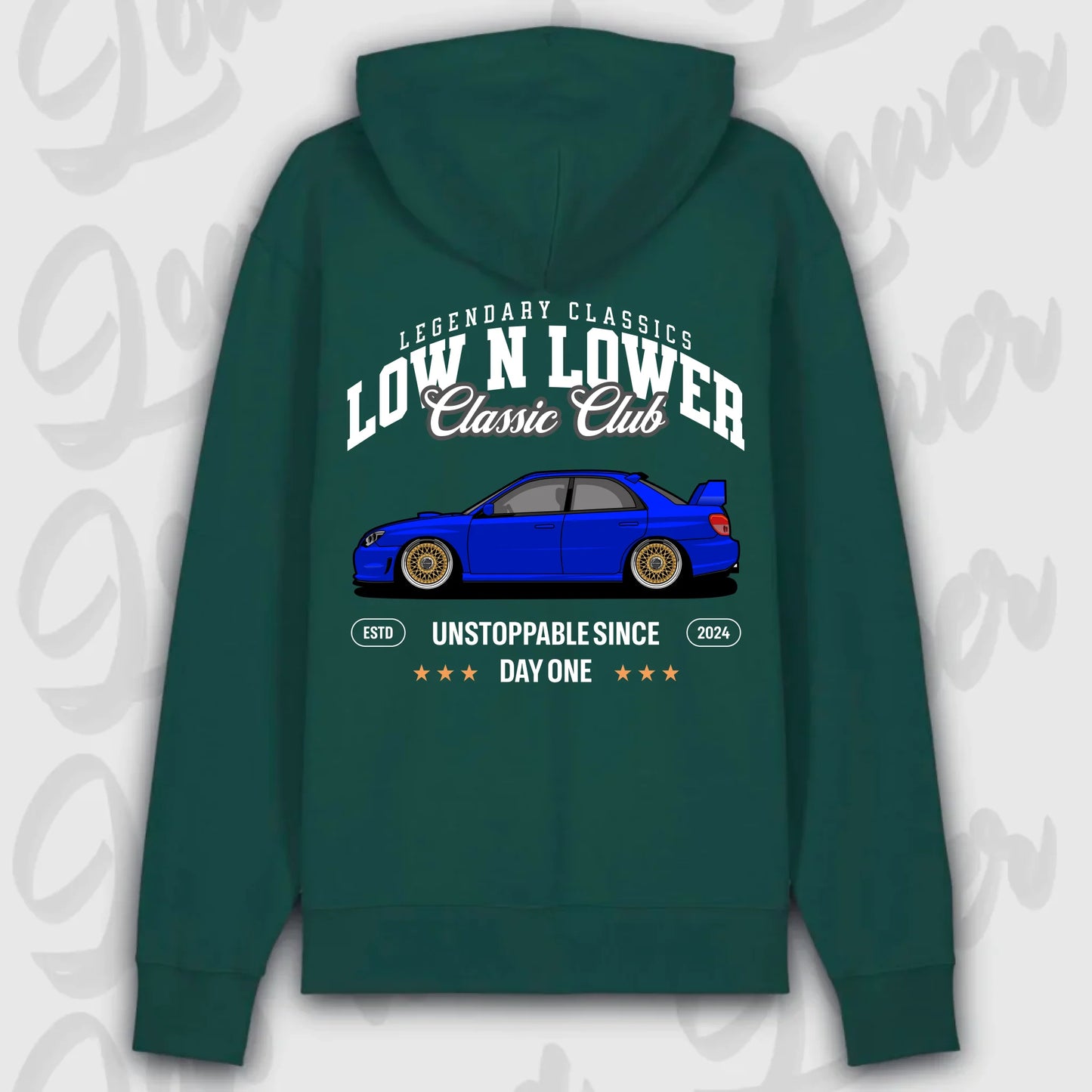 Hoodie WRX 2. Gen. - personalisiert Premium Hoodie Glazed-Green