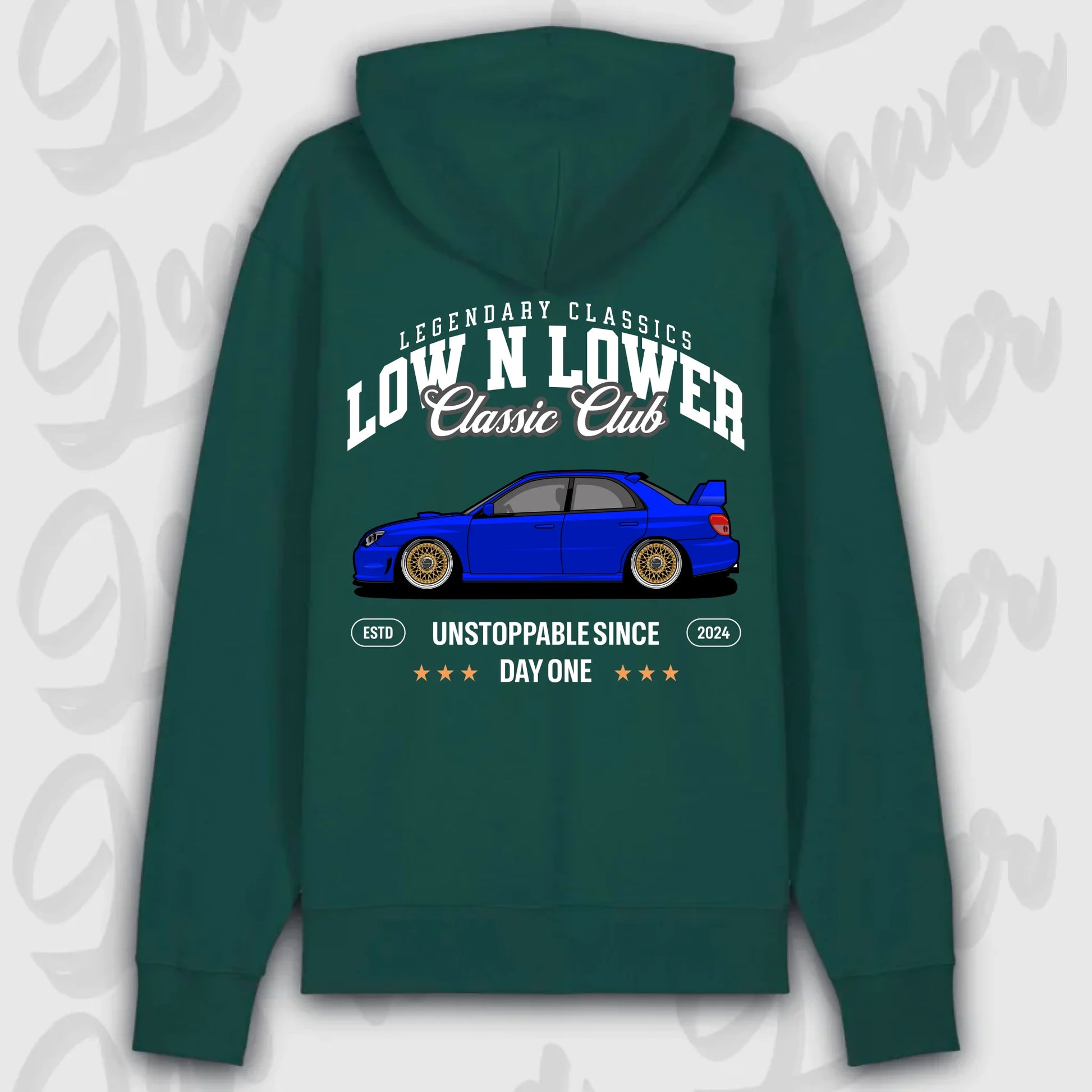 Hoodie WRX 2. Gen. - personalisiert Premium Hoodie Glazed-Green