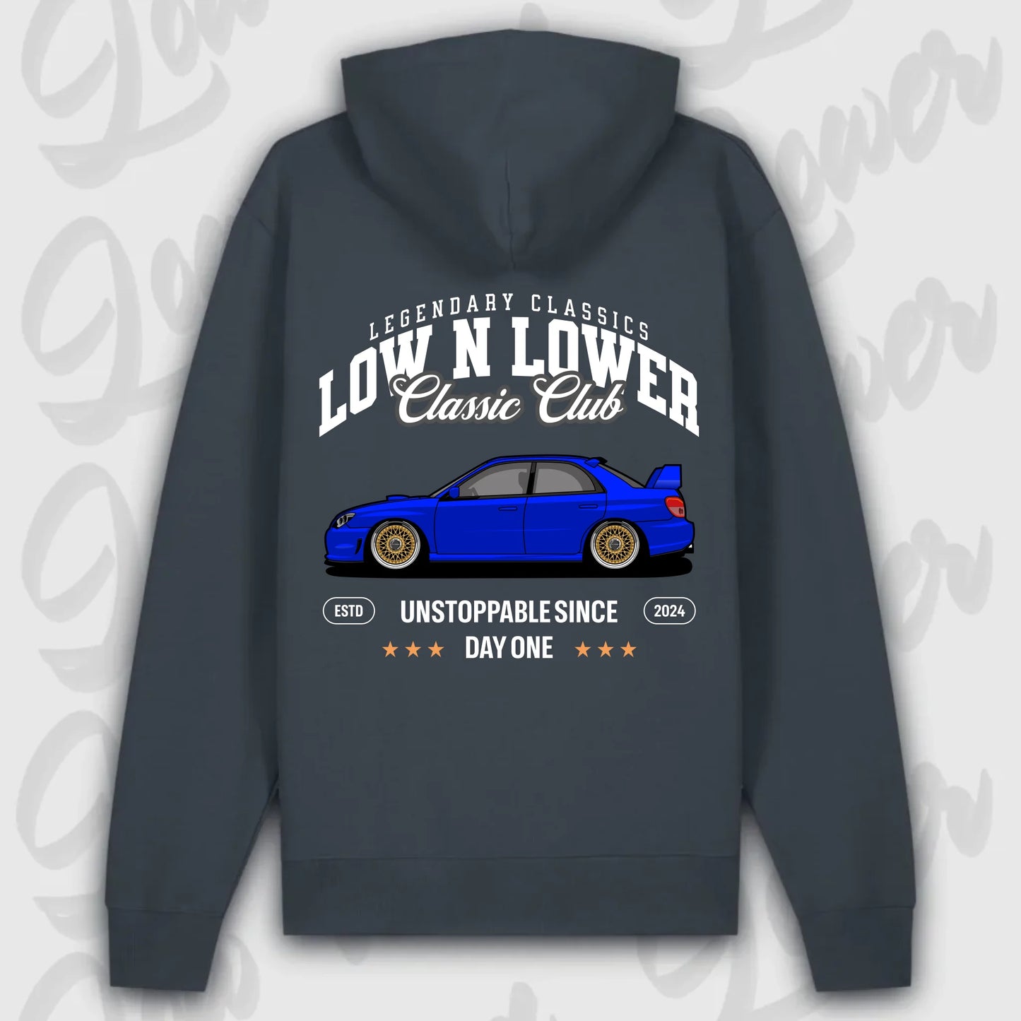 Hoodie WRX 2. Gen. - personalisiert Premium Hoodie India-Ink-Grey