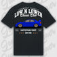 T-Shirt WRX 2. Gen - personalisiert Standard T-Shirt ( Back Print ) Black, Geschenkidee Autofans